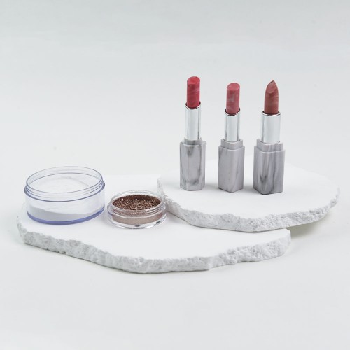 Marbled Lipstick and Setting Powder Set