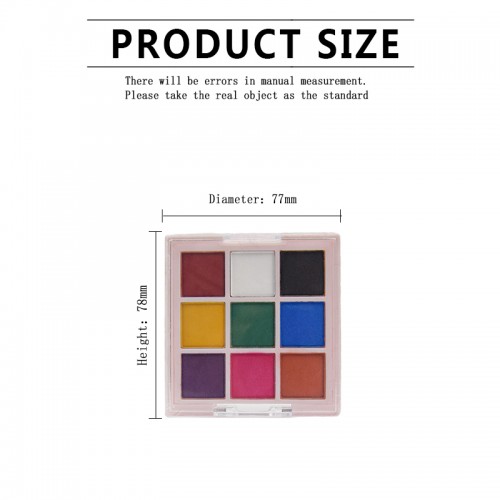 9 Colors Matte Wet Vegan Eyeshadow Palette